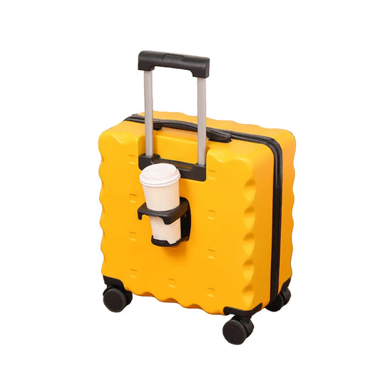 Valise à Roulettes Unisexe Design Texturé Fonctionnel avec Roues Multidirectionnelles 0