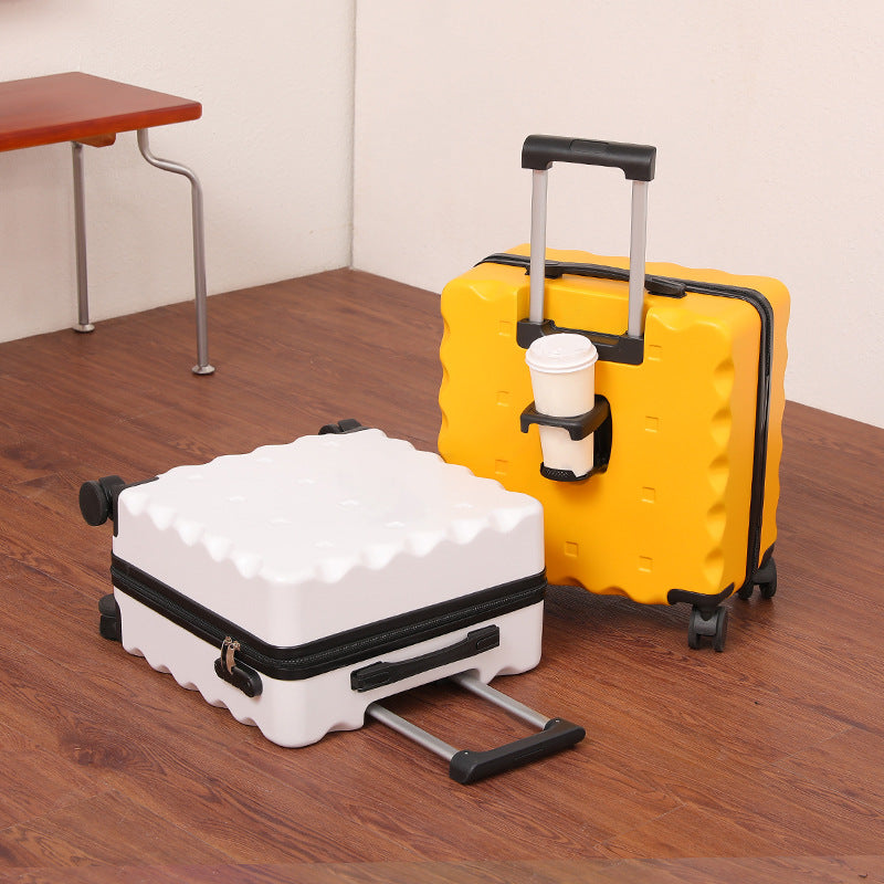 Valise à Roulettes Unisexe Design Texturé Fonctionnel avec Roues Multidirectionnelles 1