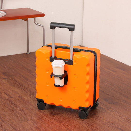 Valise à Roulettes Unisexe Design Texturé Fonctionnel avec Roues Multidirectionnelles 4