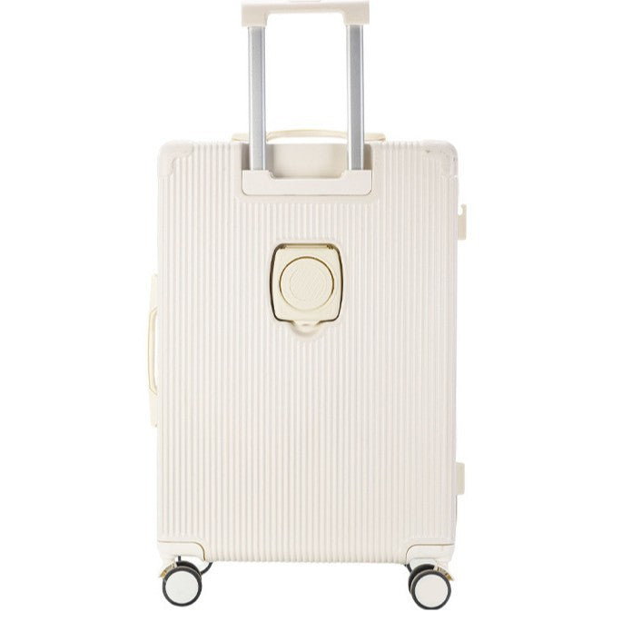 Valise à roulettes compacte nervurée unisexe fonctionnelle 3