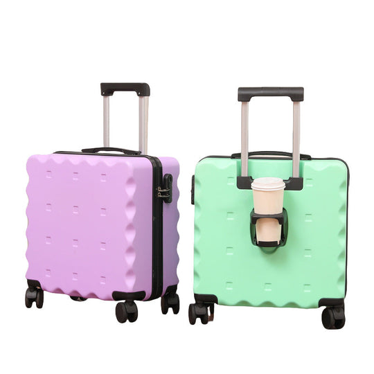 Valise à roulettes compacte unisexe avec porte-gobelet intégré 1