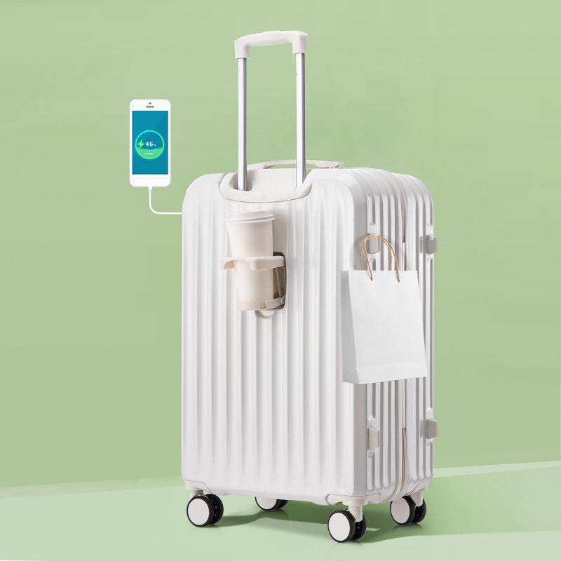 Valise de Voyage Unisexe À Coque Rigide Avec Port USB Intégré 6