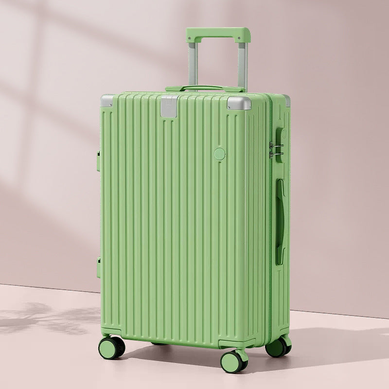 Valise de voyage rigide unisexe à roulettes multidirectionnelles 27