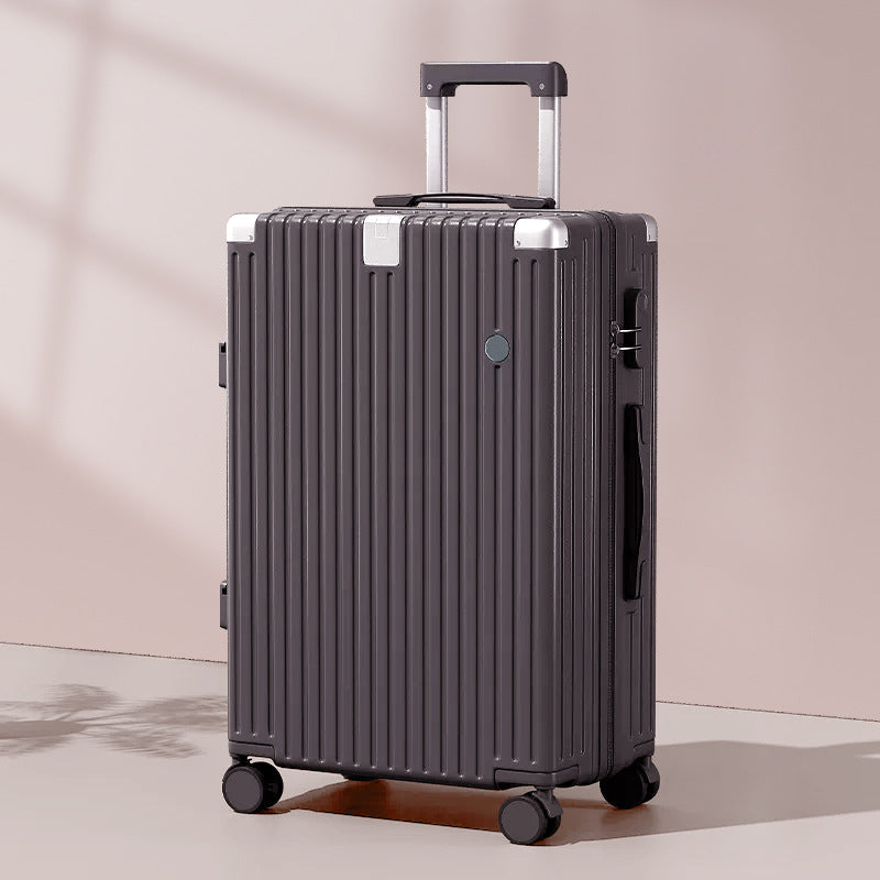 Valise de voyage rigide unisexe à roulettes multidirectionnelles 4