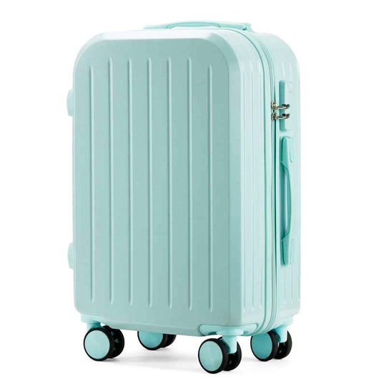Valise de voyage rigide unisexe à roulettes multidirectionnelles 7