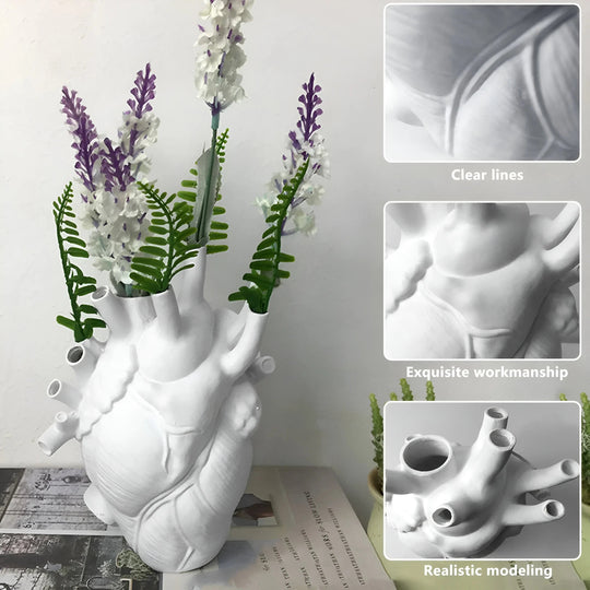 Vase Décoratif En Forme De Cœur Pour Decoration Intérieure Unique 6