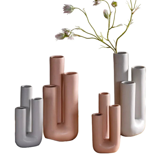 Vase Décoratif Moderne Triple Tube 1