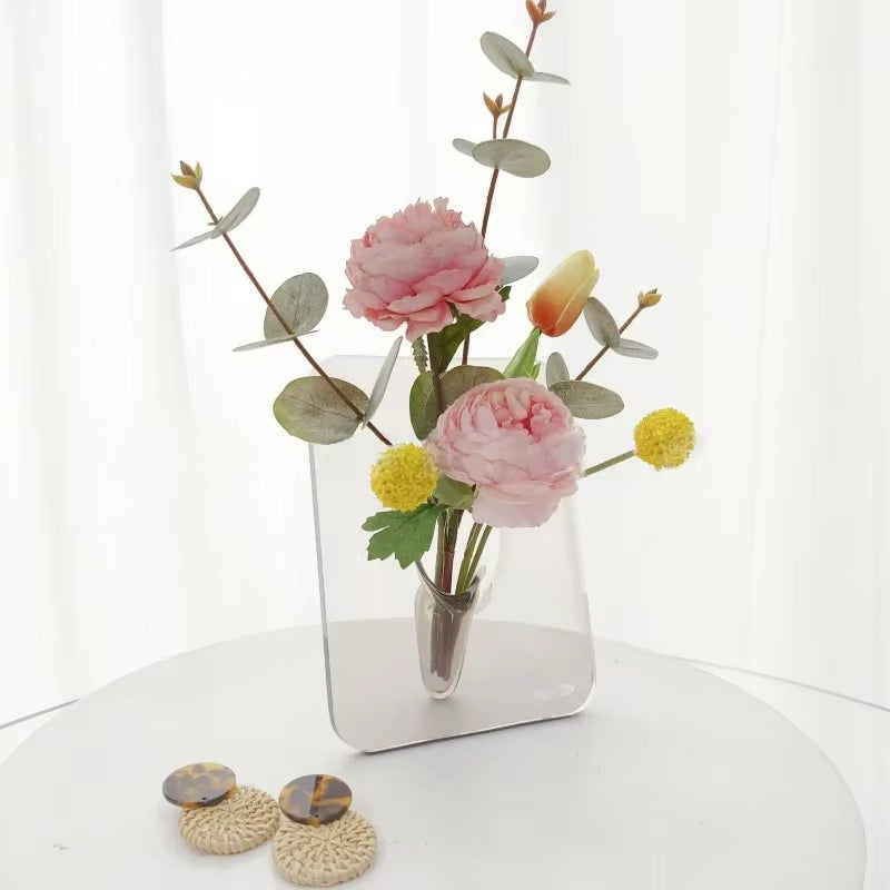 Vase Décoratif Tube Intégré Design Moderne 4