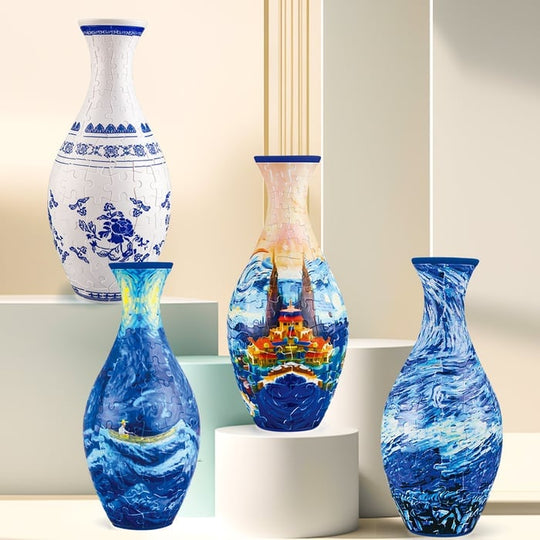 Vase de Puzzle 3D Décoratif pour Fleurs 1