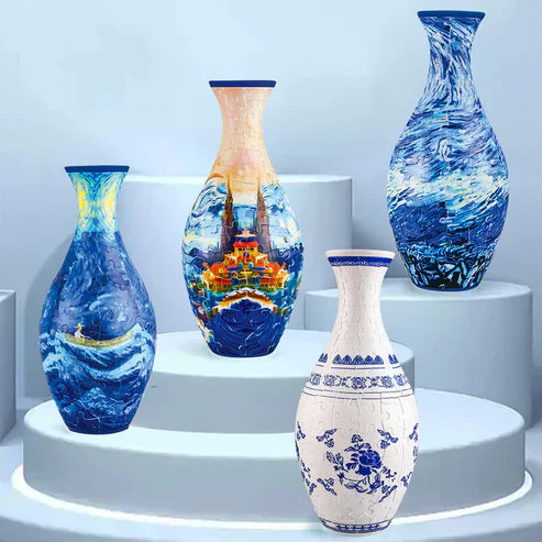 Vase de Puzzle 3D Décoratif pour Fleurs 4