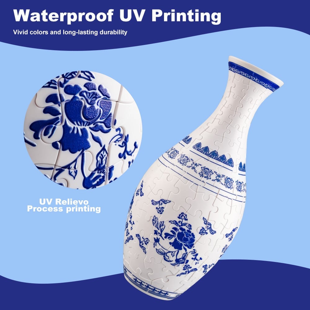 Vase de Puzzle 3D Décoratif pour Fleurs 7