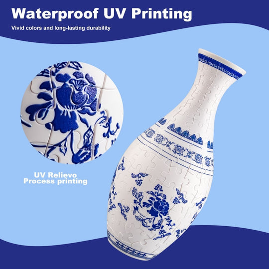 Vase de Puzzle 3D Décoratif pour Fleurs 7