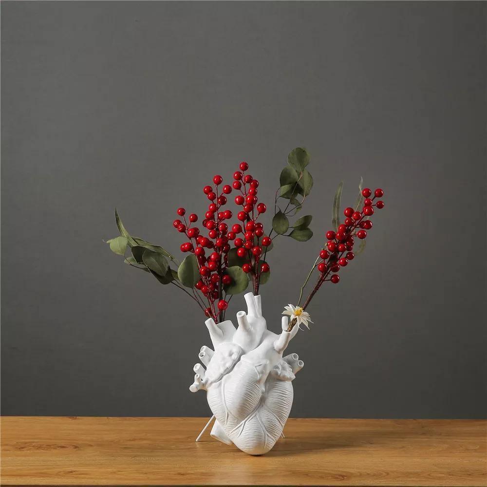 Vase en Forme de Cœur Anatomique Unique 2