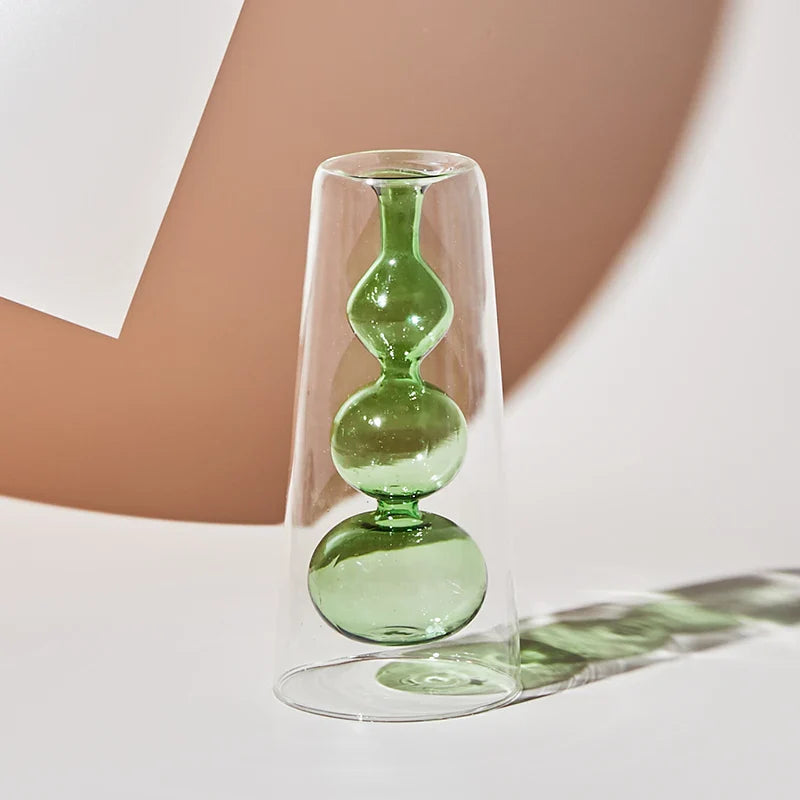 Vase en verre coloré nordique artistique 11