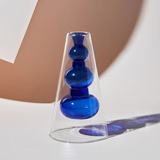 Vase en verre coloré nordique artistique 12