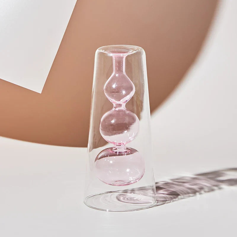 Vase en verre coloré nordique artistique 14
