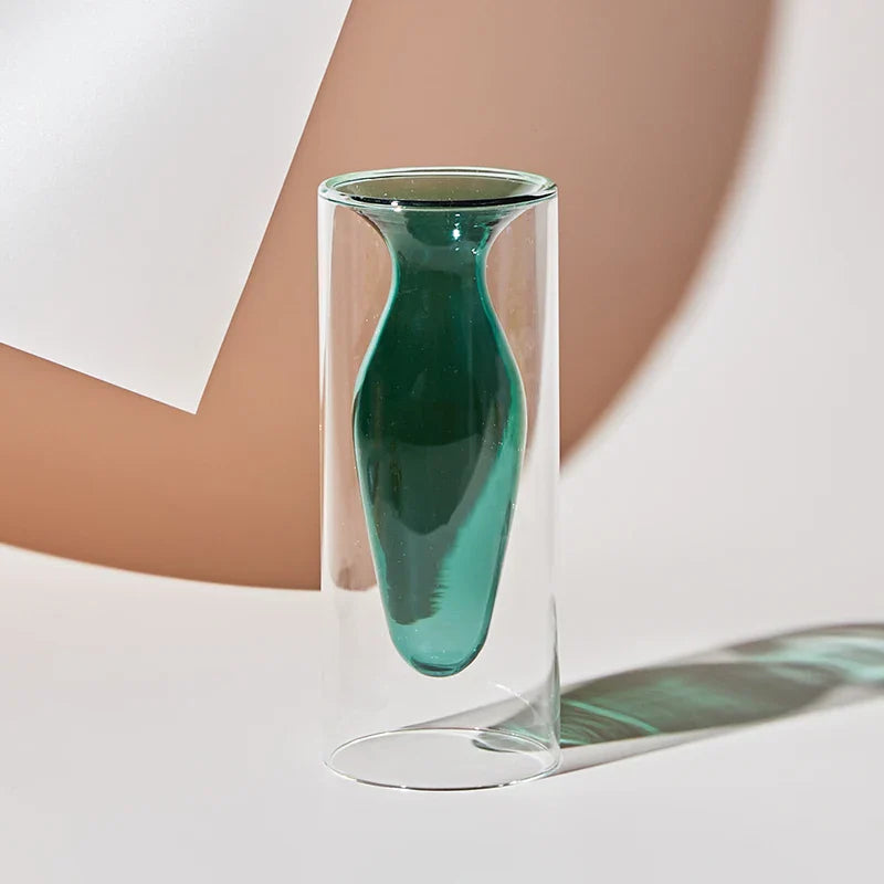 Vase en verre coloré nordique artistique 16