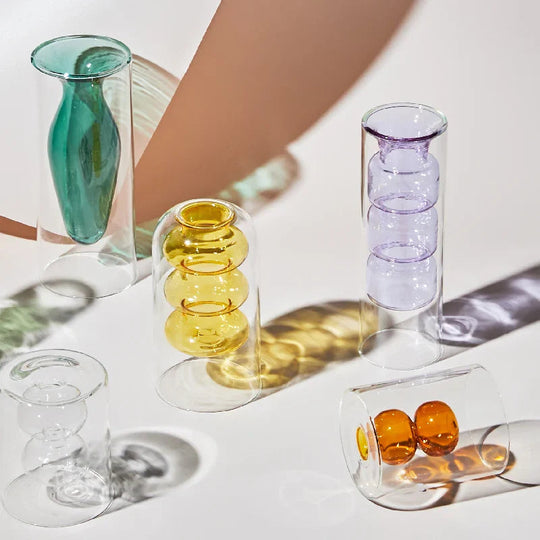 Vase en verre coloré nordique artistique 2