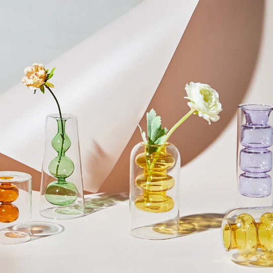 Vase en verre coloré nordique artistique 3