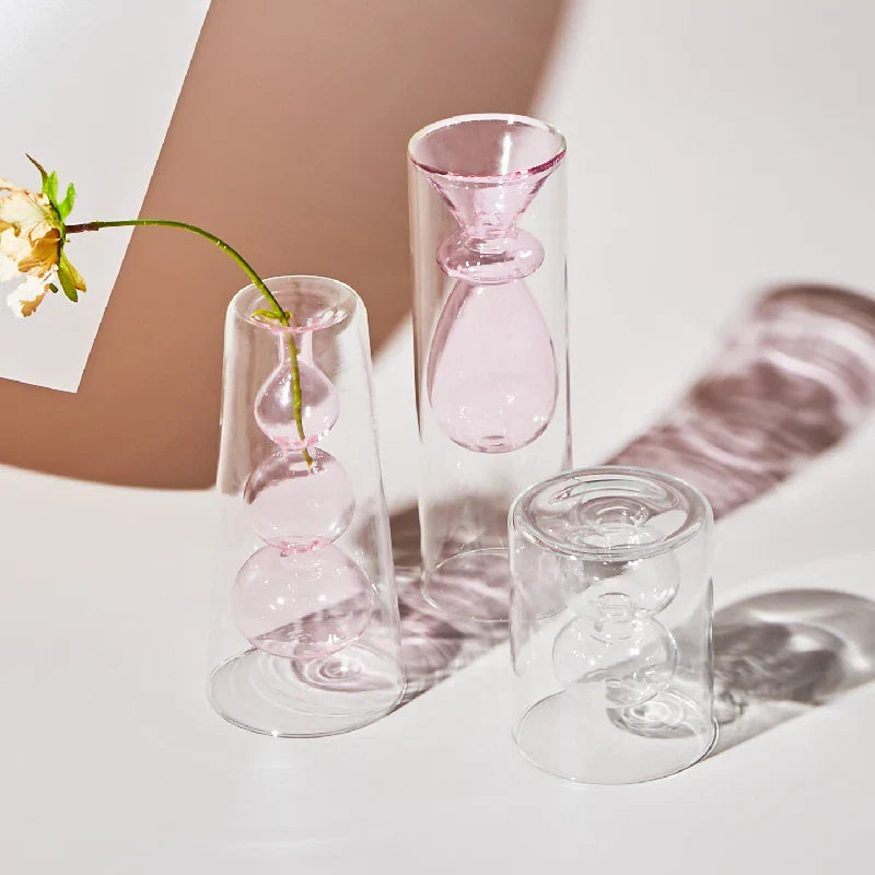 Vase en verre coloré nordique artistique 5
