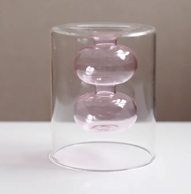 Vase en verre coloré nordique artistique 9