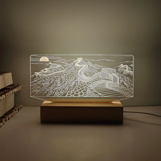 Veilleuse 3D pour intérieur design moderne 0
