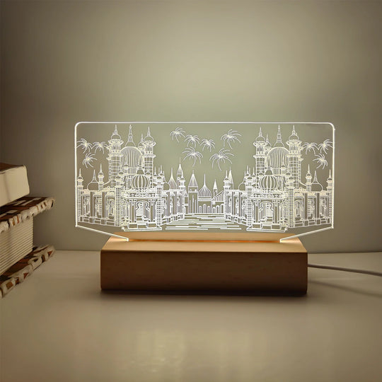 Veilleuse 3D pour intérieur design moderne 1