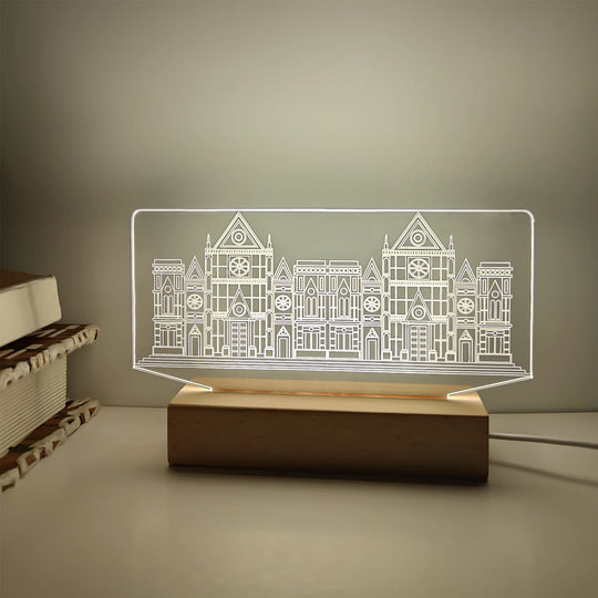 Veilleuse 3D pour intérieur design moderne 2
