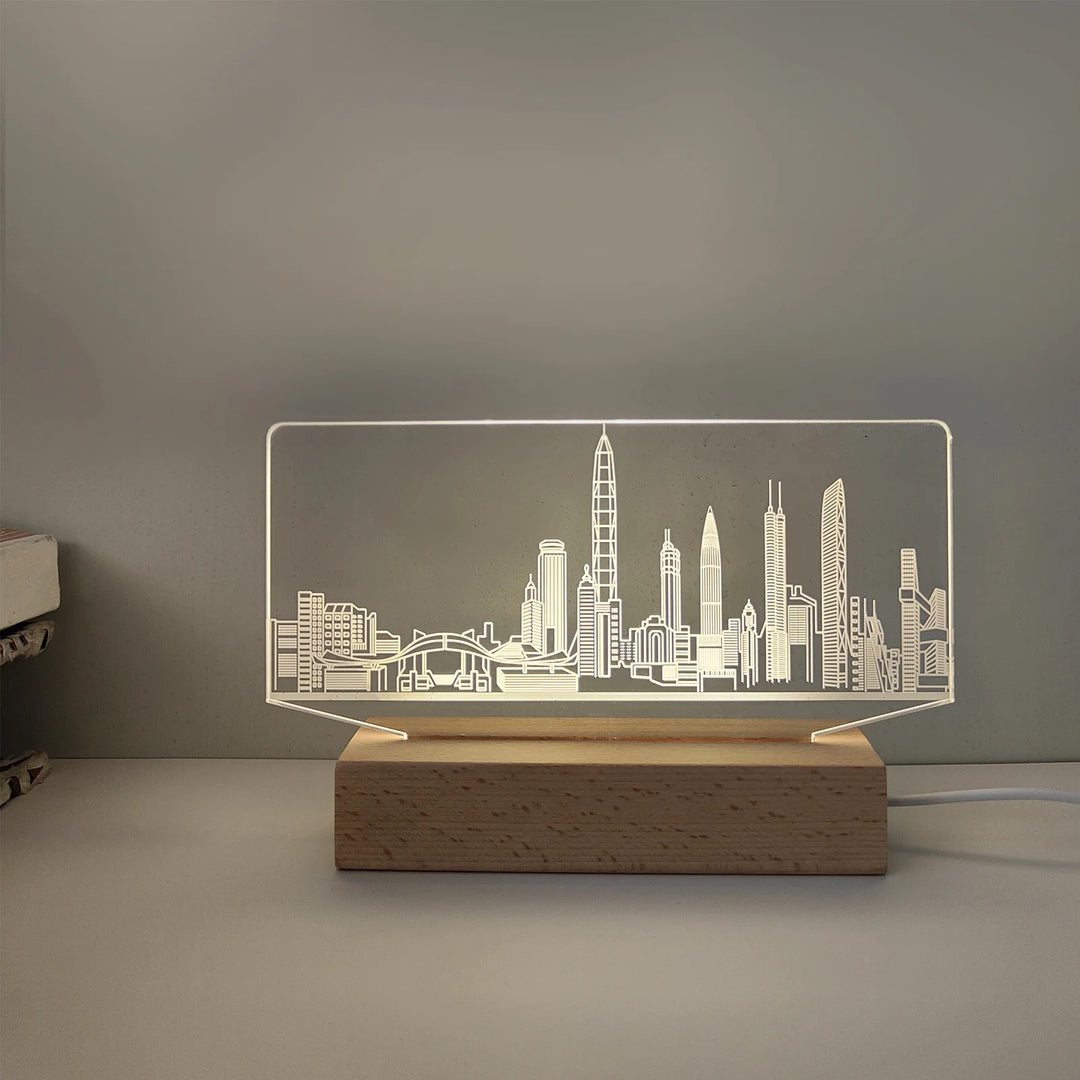 Veilleuse 3D pour intérieur design moderne 4