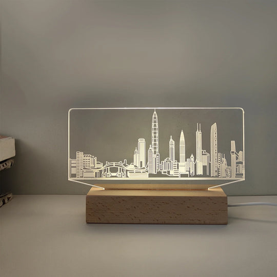 Veilleuse 3D pour intérieur design moderne 4