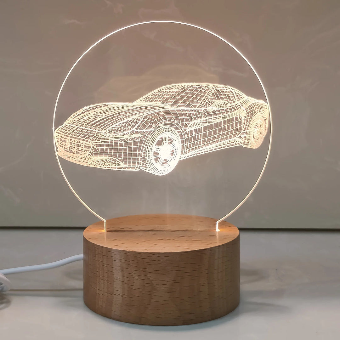 Veilleuse 3D pour intérieur design moderne 7