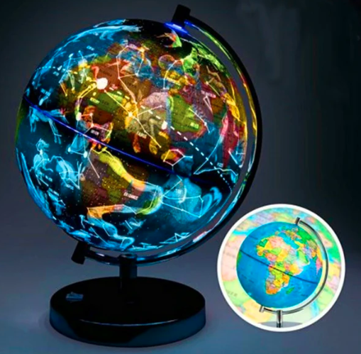 Veilleuse Globe Flottant Éducatif avec Carte des Constellations 0
