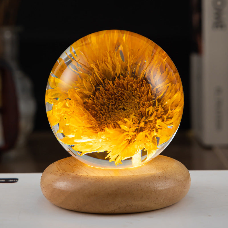 Veilleuse LED Boule de Pissenlit Design 11
