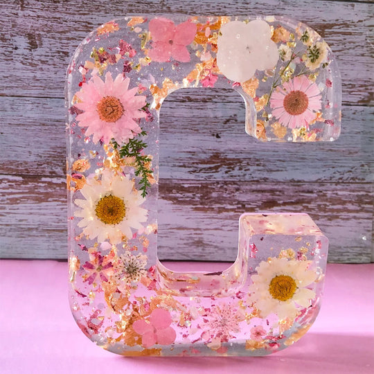 Veilleuse Personnalisée en Résine Florale 5