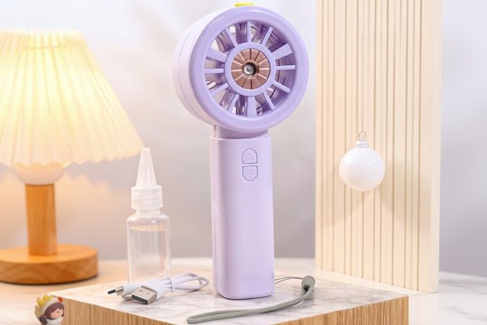 Ventilateur Brumisateur Portable Rechargeable Avec Pulvérisation 11