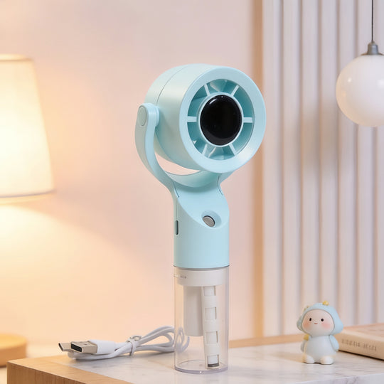 Ventilateur Brumisateur Portable Rechargeable Avec Pulvérisation 9