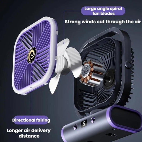 Ventilateur Mural USB Silencieux pour Bureau 6
