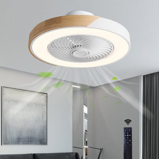 Ventilateur Plafond Silencieux Avec Éclairage LED Intégré Design Moderne 1