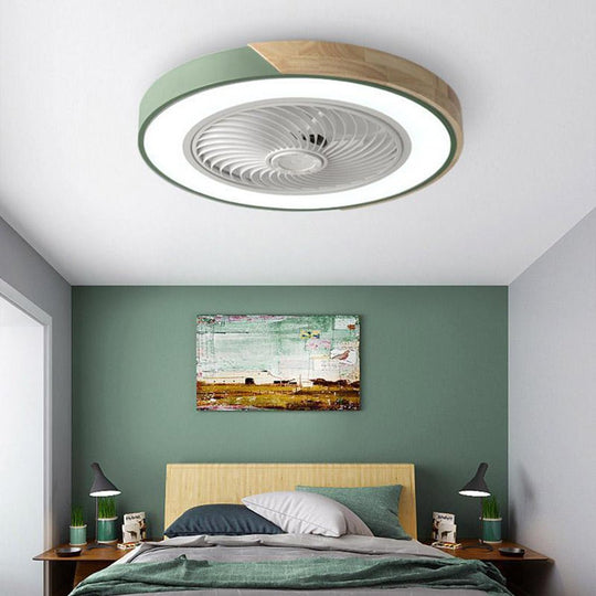 Ventilateur Plafond Silencieux Avec Éclairage LED Intégré Design Moderne 2