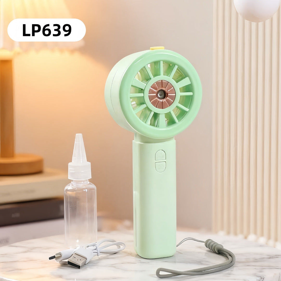 Ventilateur Portable Brumisateur Rechargeable avec Plusieurs Vitesses 3