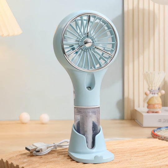 Ventilateur Portable Brumisateur Rechargeable avec Plusieurs Vitesses 5
