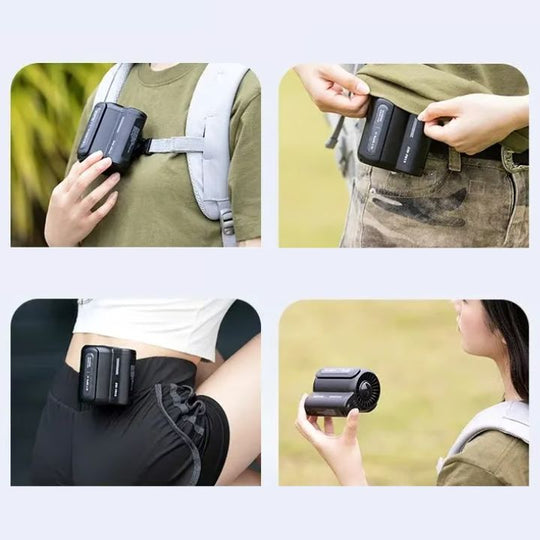 Ventilateur Portable Clip Ceinture Silencieux Pour Hommes et Femmes 2