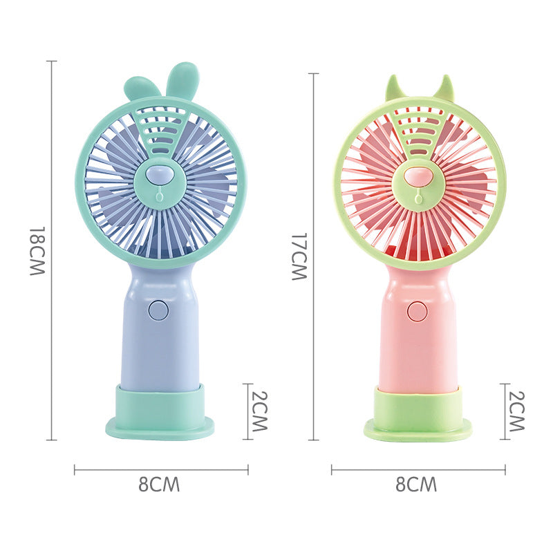Ventilateur Portable Compact Design Lapin Rechargeable 3