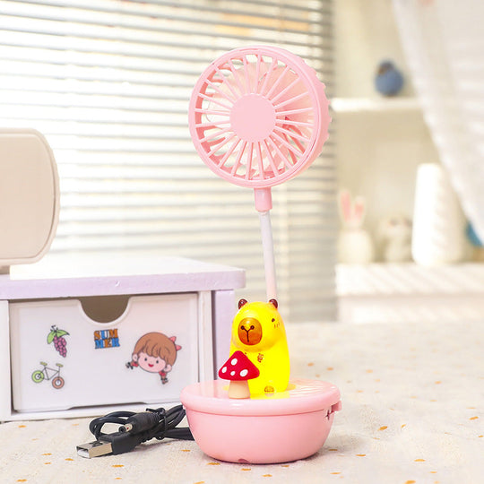 Ventilateur Portable Design Panda LED Rechargeable 10