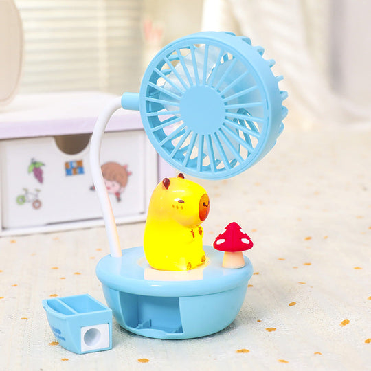 Ventilateur Portable Design Panda LED Rechargeable 5