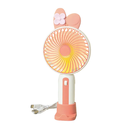 Ventilateur Portable Femme avec Éclairage LED 0