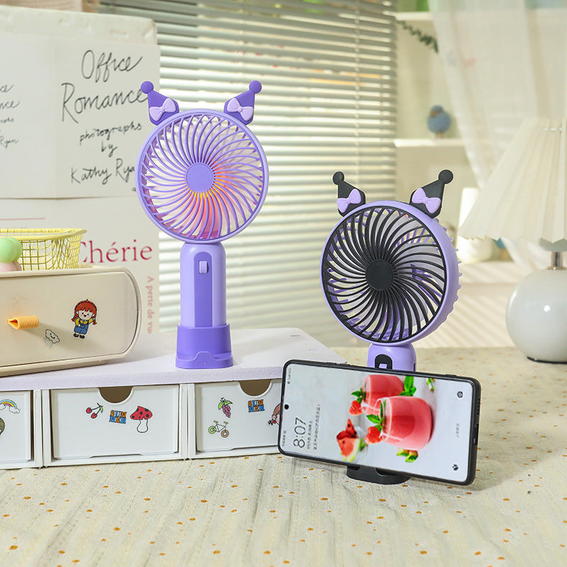Ventilateur Portable Femme avec Éclairage LED 2