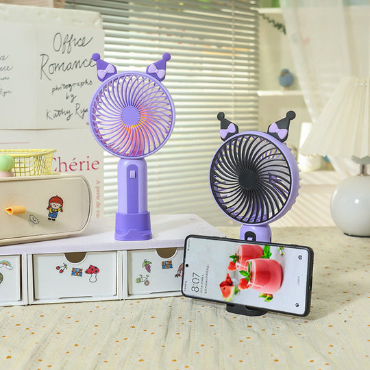 Ventilateur Portable Femme avec Éclairage LED 2