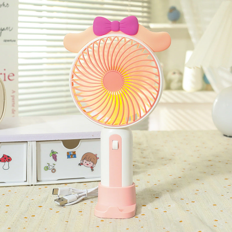 Ventilateur Portable Femme avec Éclairage LED 6