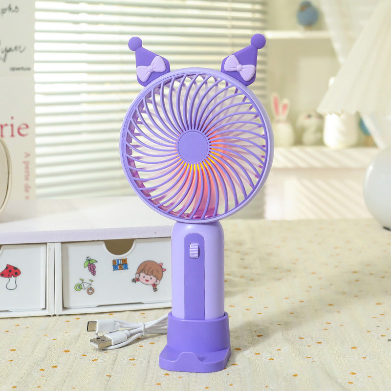 Ventilateur Portable Femme avec Éclairage LED 7